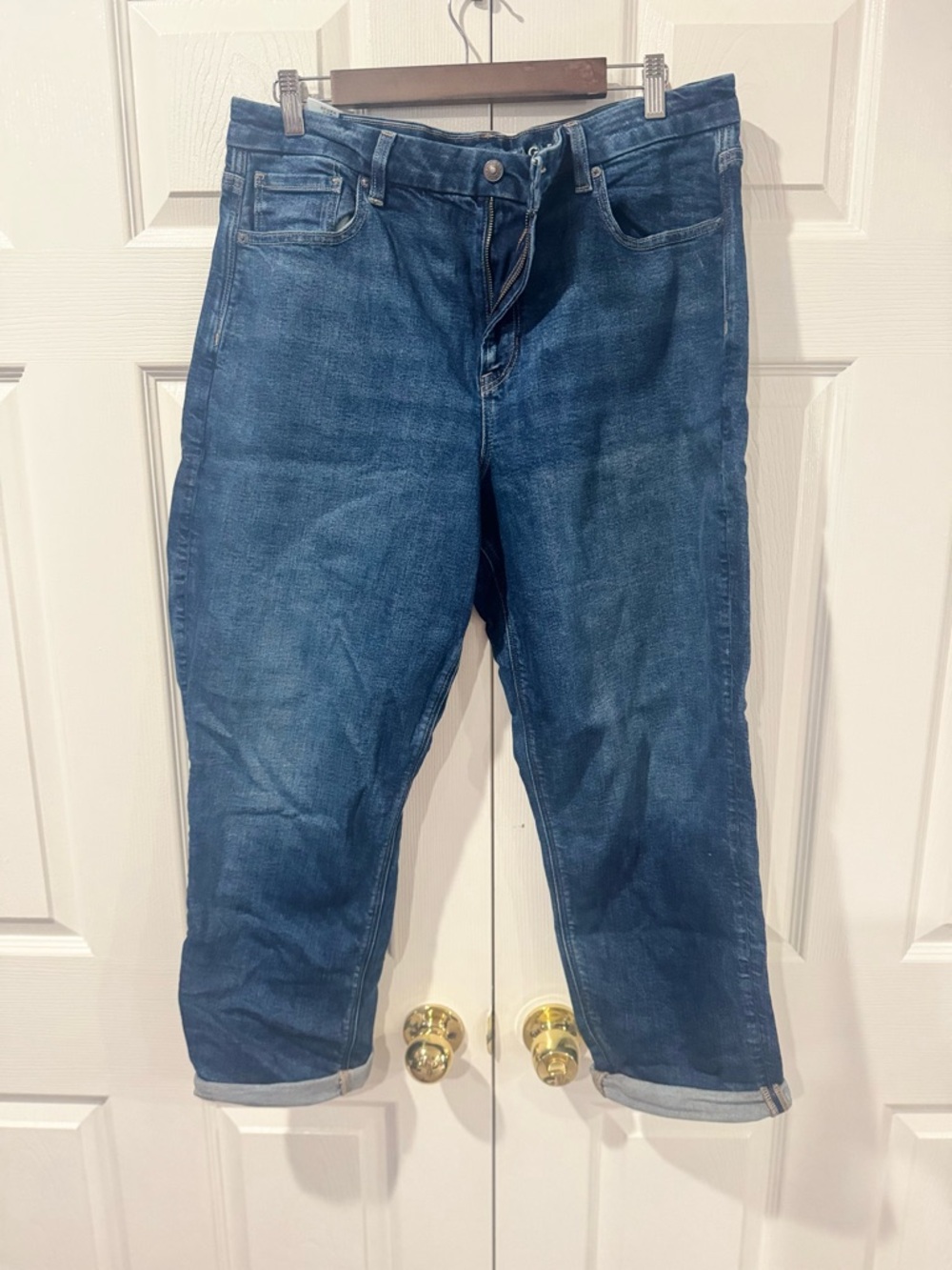 American Eagle Outfitters Women's Dark Blue Boyfriend Jeans